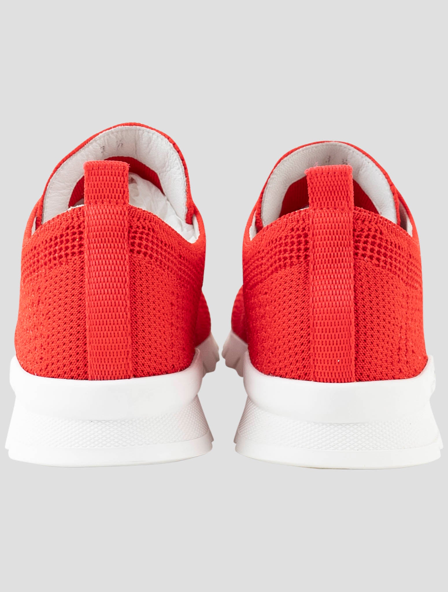 Kiton Red Cotton Ea Sneakers