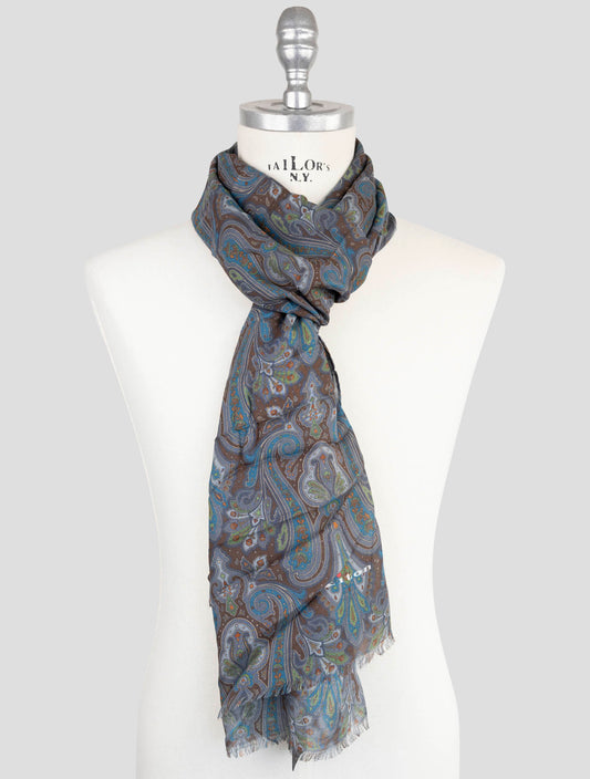 Kiton Multicolor Modal Cashmere Scarf