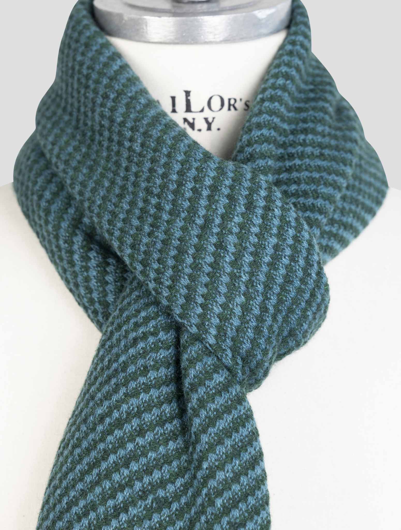 Kiton Green Cashmere Scarf