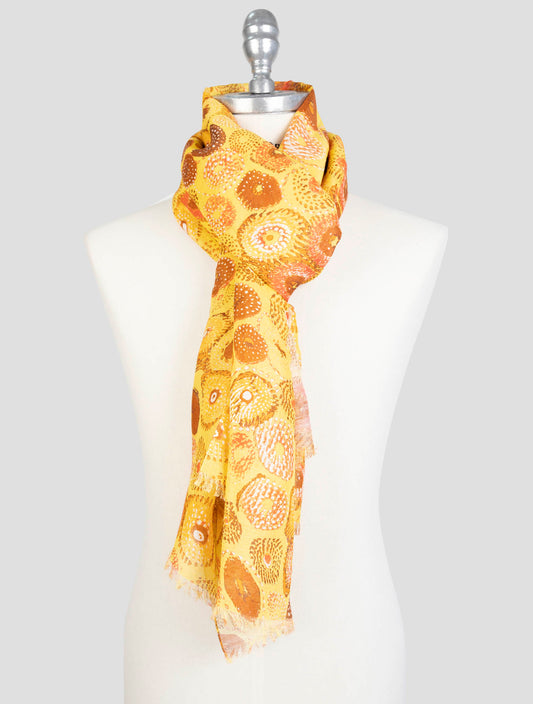 Kiton Multicolor Linen Silk Scarf