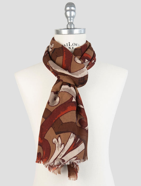 Kiton Multicolor Cashmere Silk Scarf