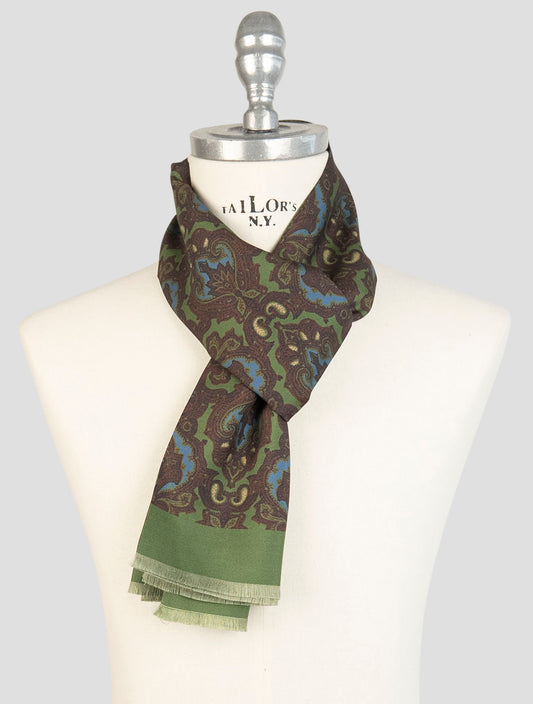 Kiton Multicolor Silk Scarf