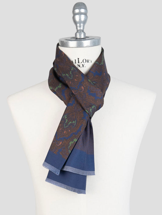 Kiton Multicolor Silk Scarf
