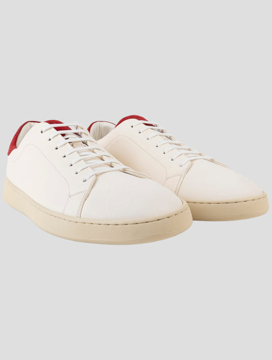 Kiton White Leather Sneakers