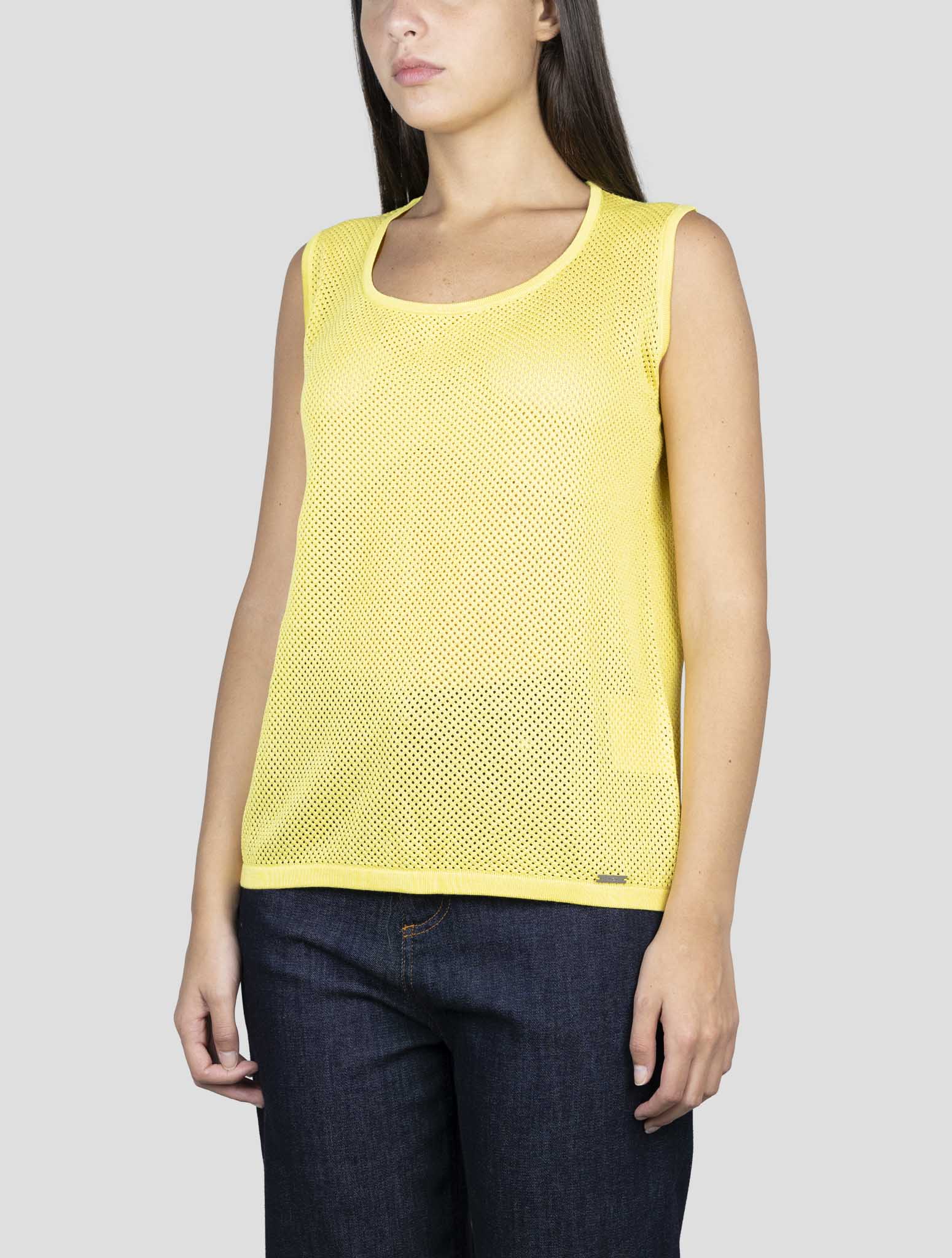 Kiton Yellow Silk Tank Top