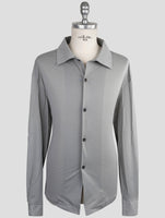Kiton Knt Gray Cotton Shirt
