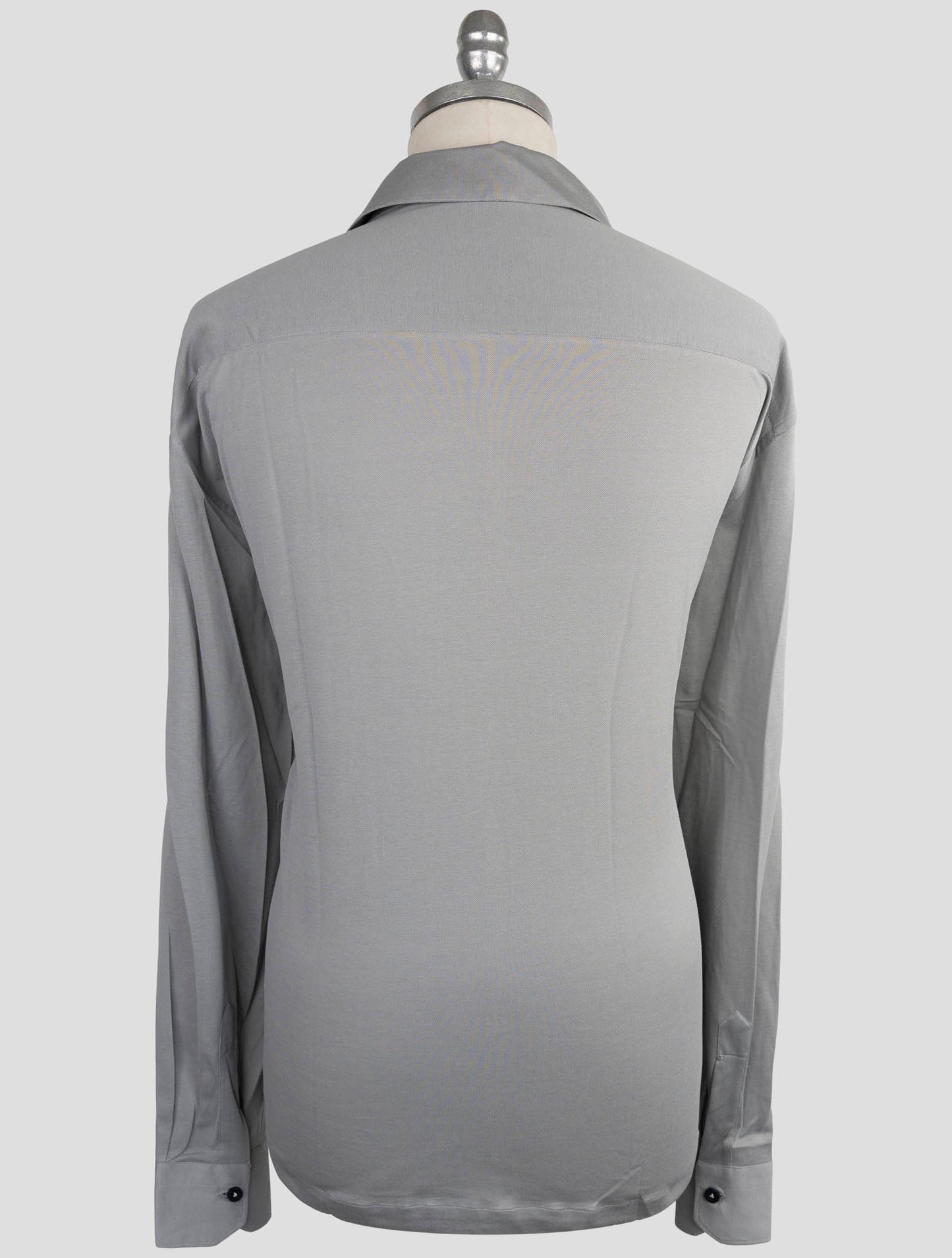 Kiton Knt Gray Cotton Shirt