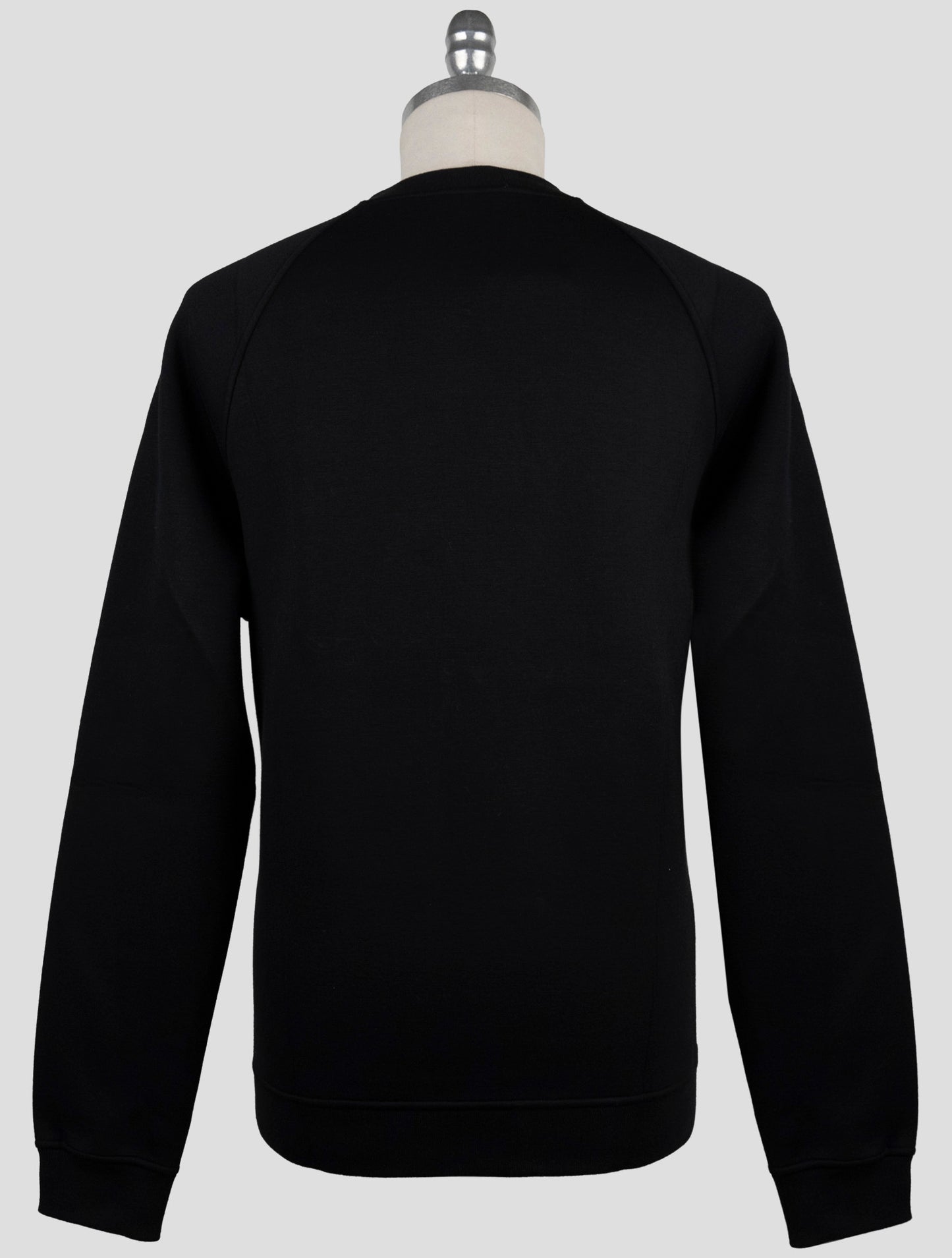 Kiton Knt Black Cotton Sweater Crewneck