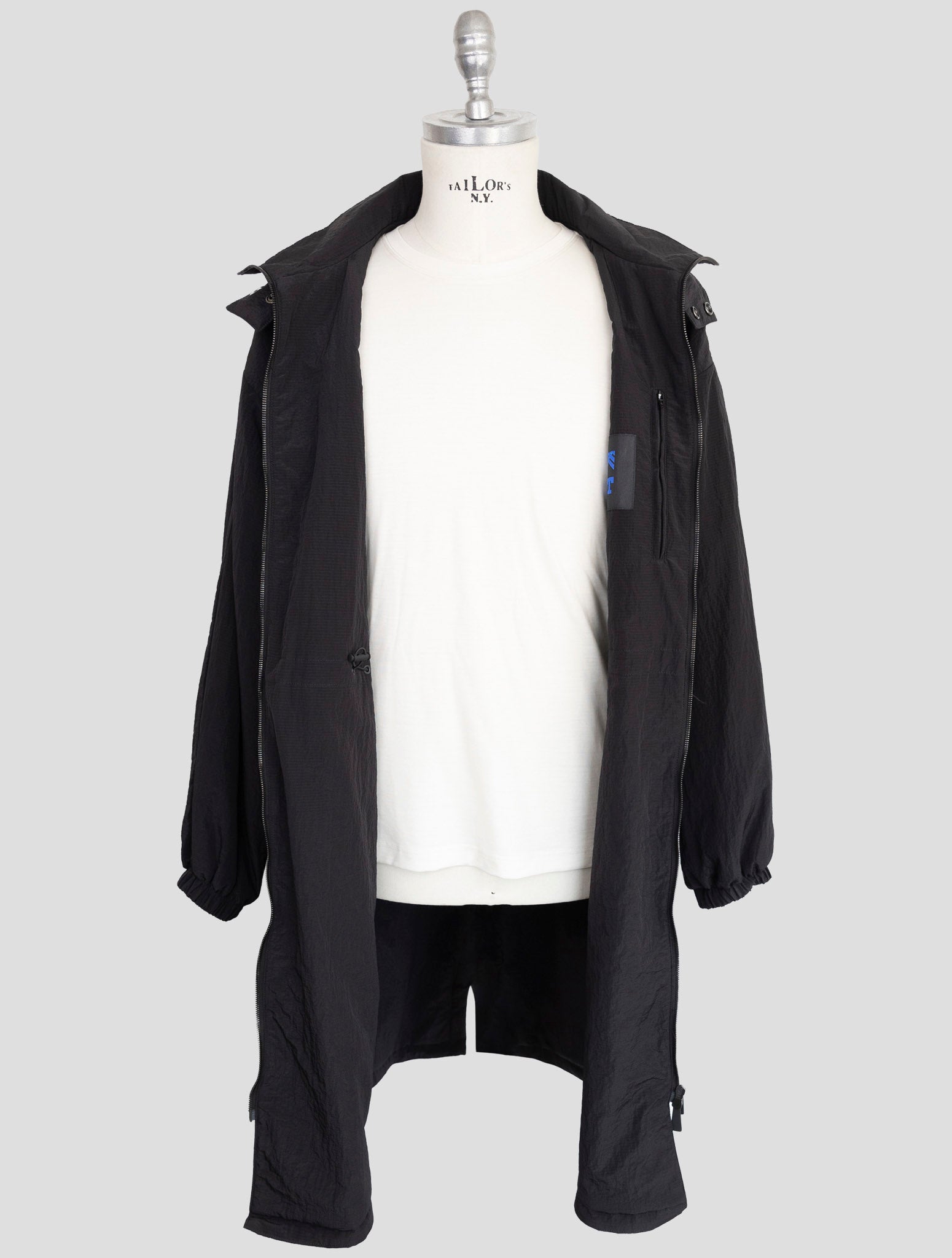 Kiton Knt Black Pa Overoat