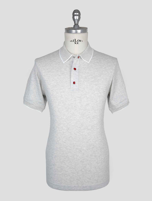Kiton Gray Cotton Polo