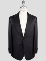 Kiton Knt Black  Wool Blazer