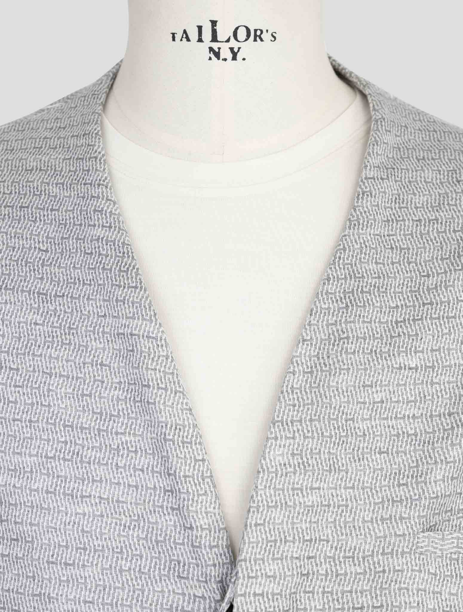 Kiton Knt Gray Cotton Cashmere Pa Blazers