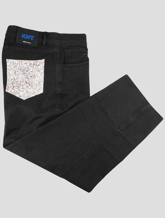 Kiton Knt Black Cotton Ea Pants