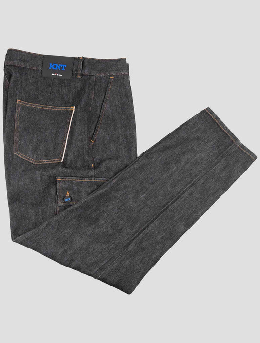 Kiton Knt Dark Gray Cotton Pe Cargo Jeans