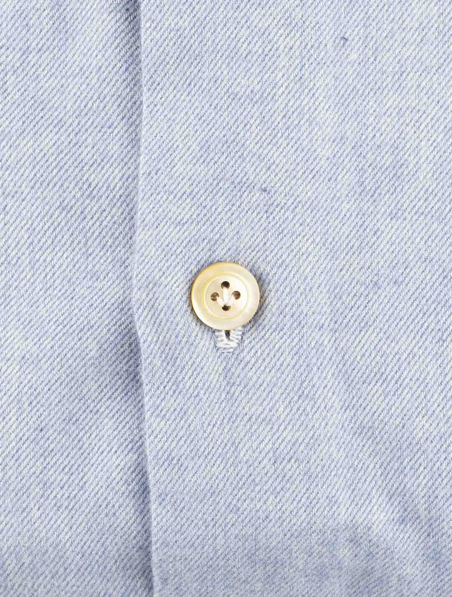 Kiton Light Blue Cotton Shirt