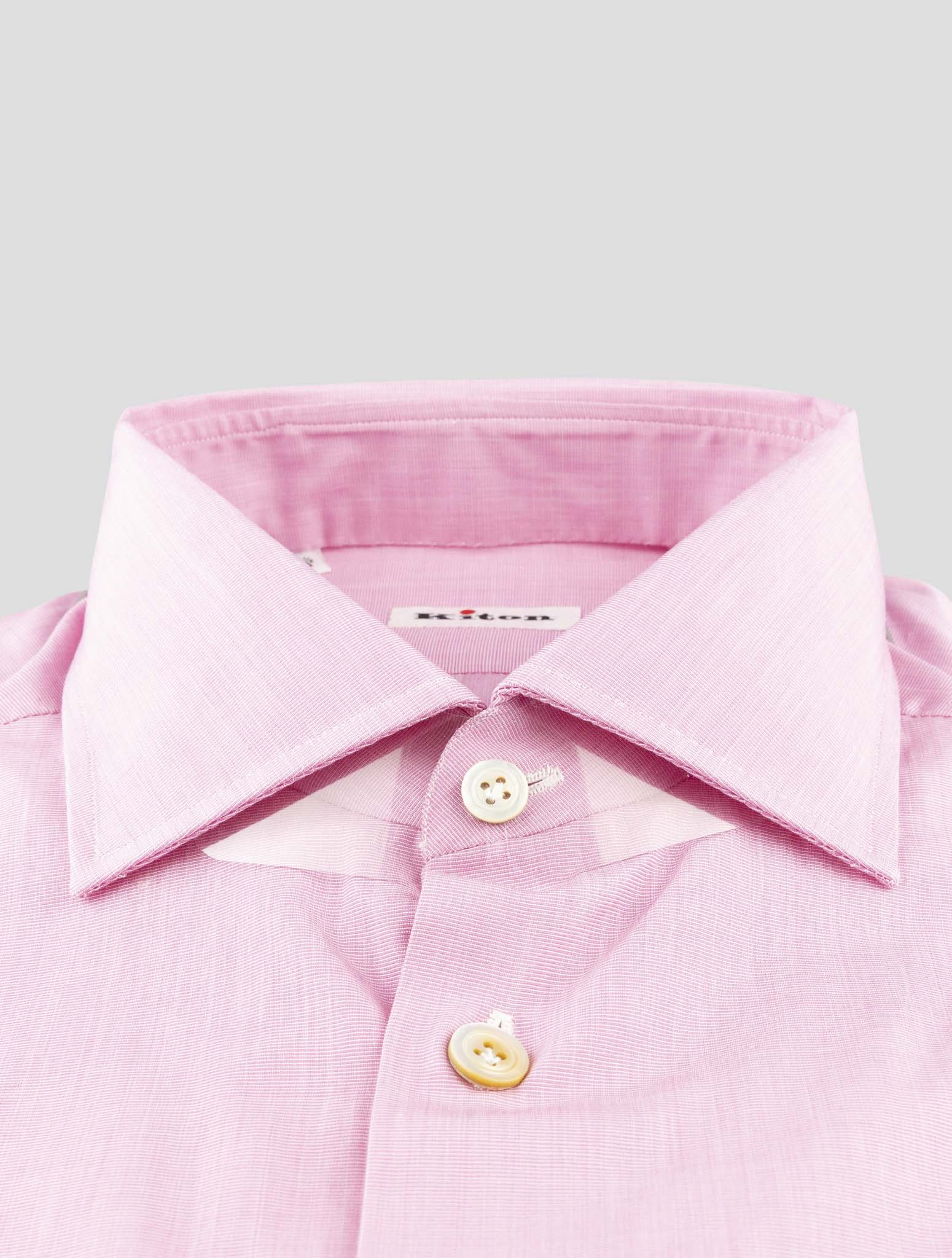 Kiton Pink Cotton Shirt