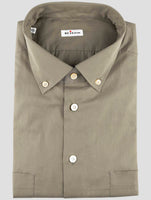 Kiton Green Cotton Shirt