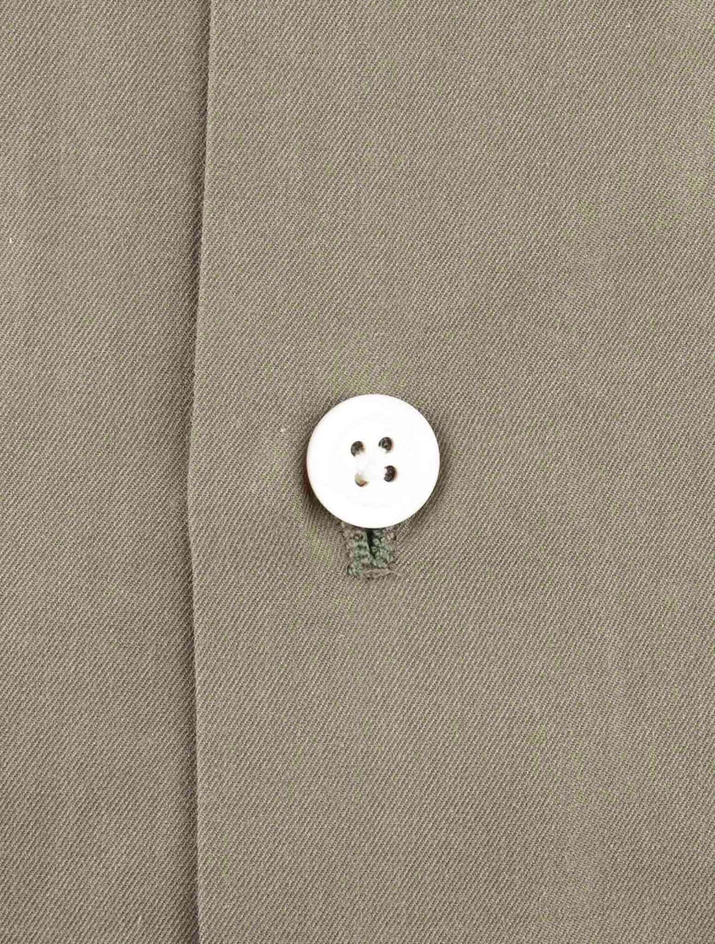 Kiton Green Cotton Shirt