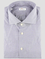 Kiton Blue Cotton Shirt