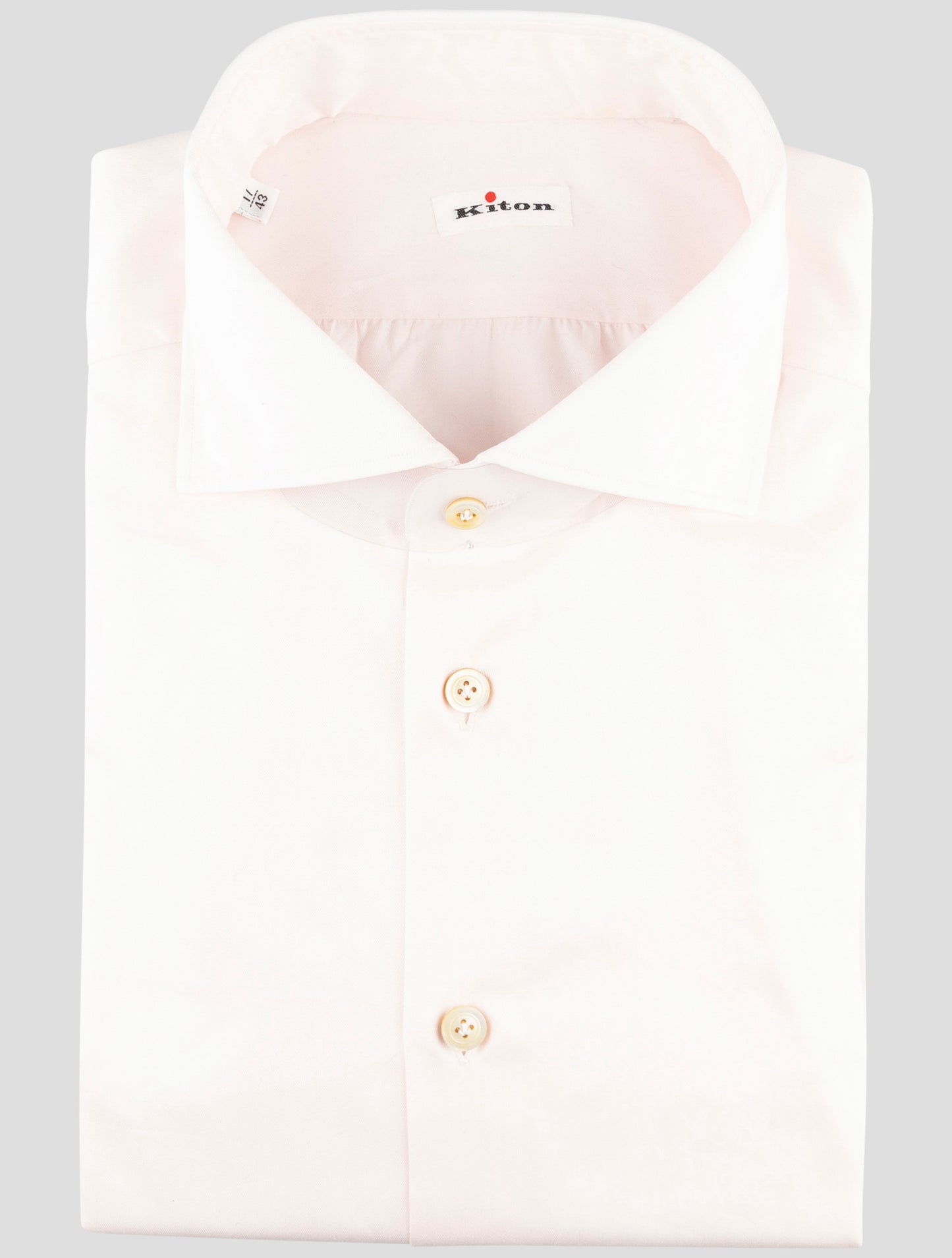 Kiton White Cotton Shirt