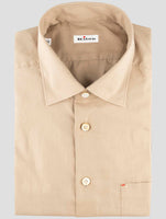 Kiton Brown Cotton Shirt