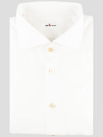 Kiton White Cotton Linen Shirt