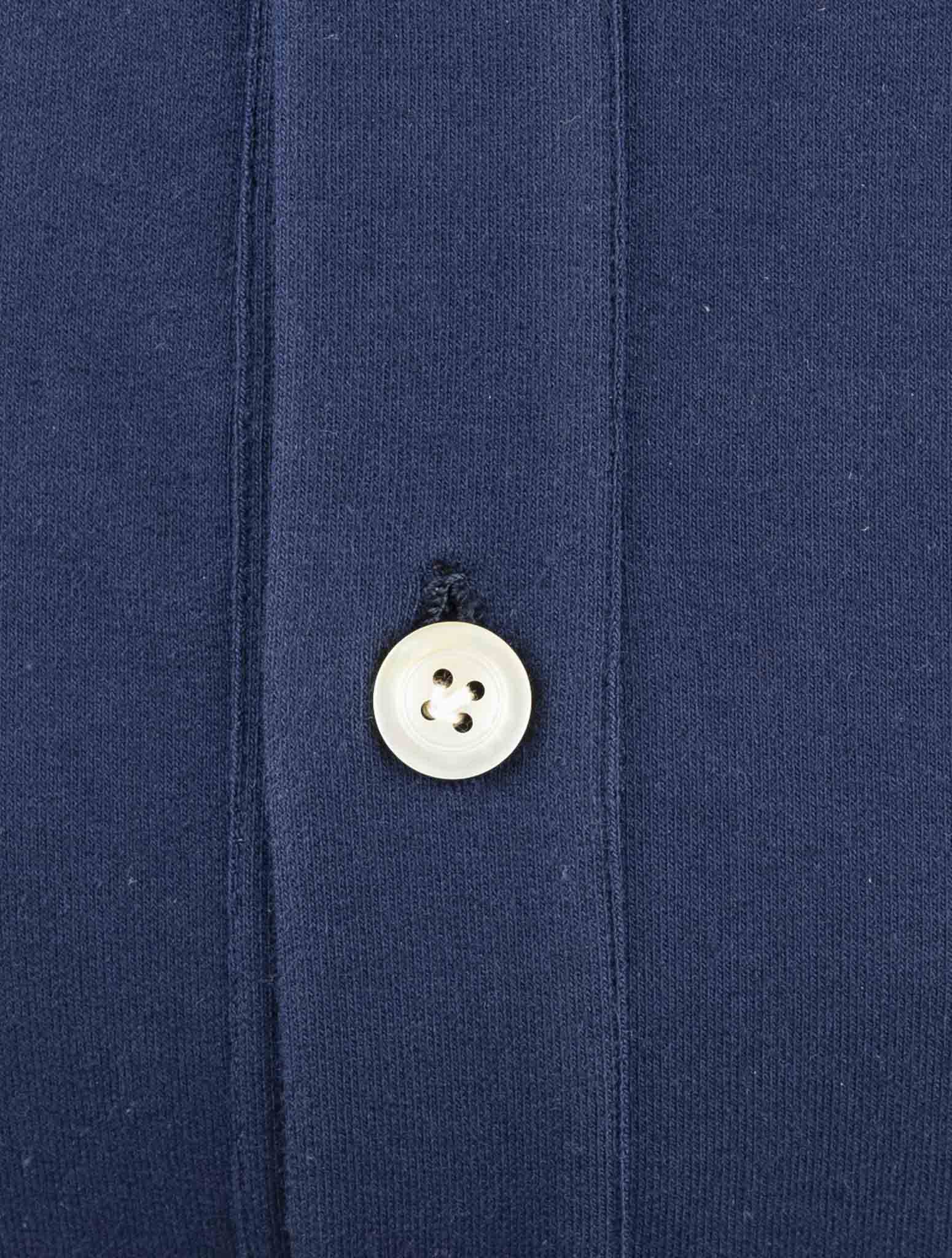 Kiton Blue Cotton Ea Shirt