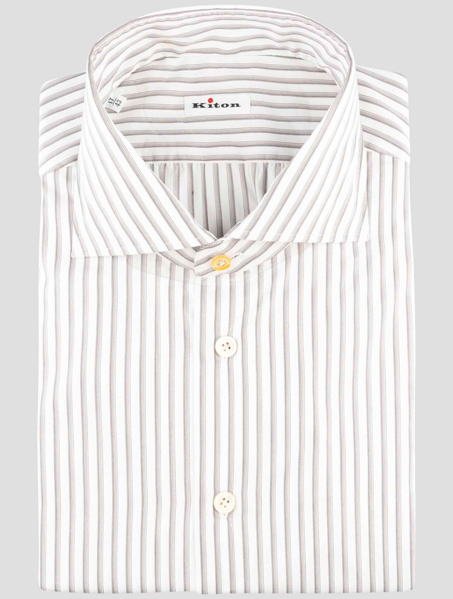 Kiton White Cotton Shirt