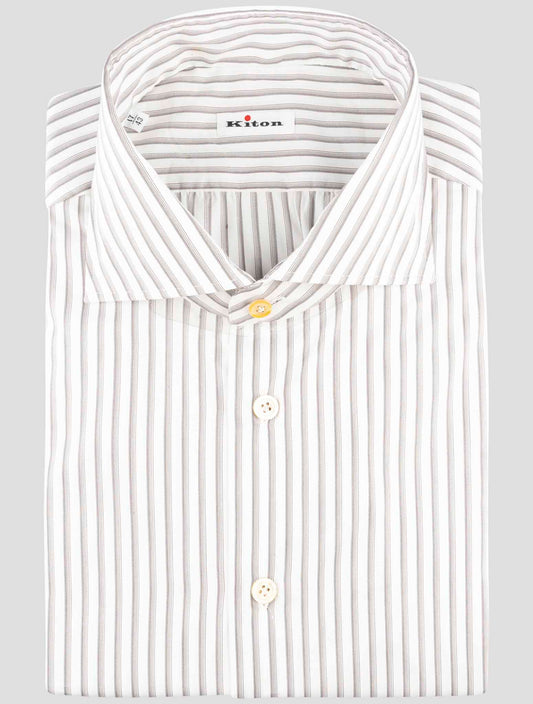 Kiton White Cotton Shirt