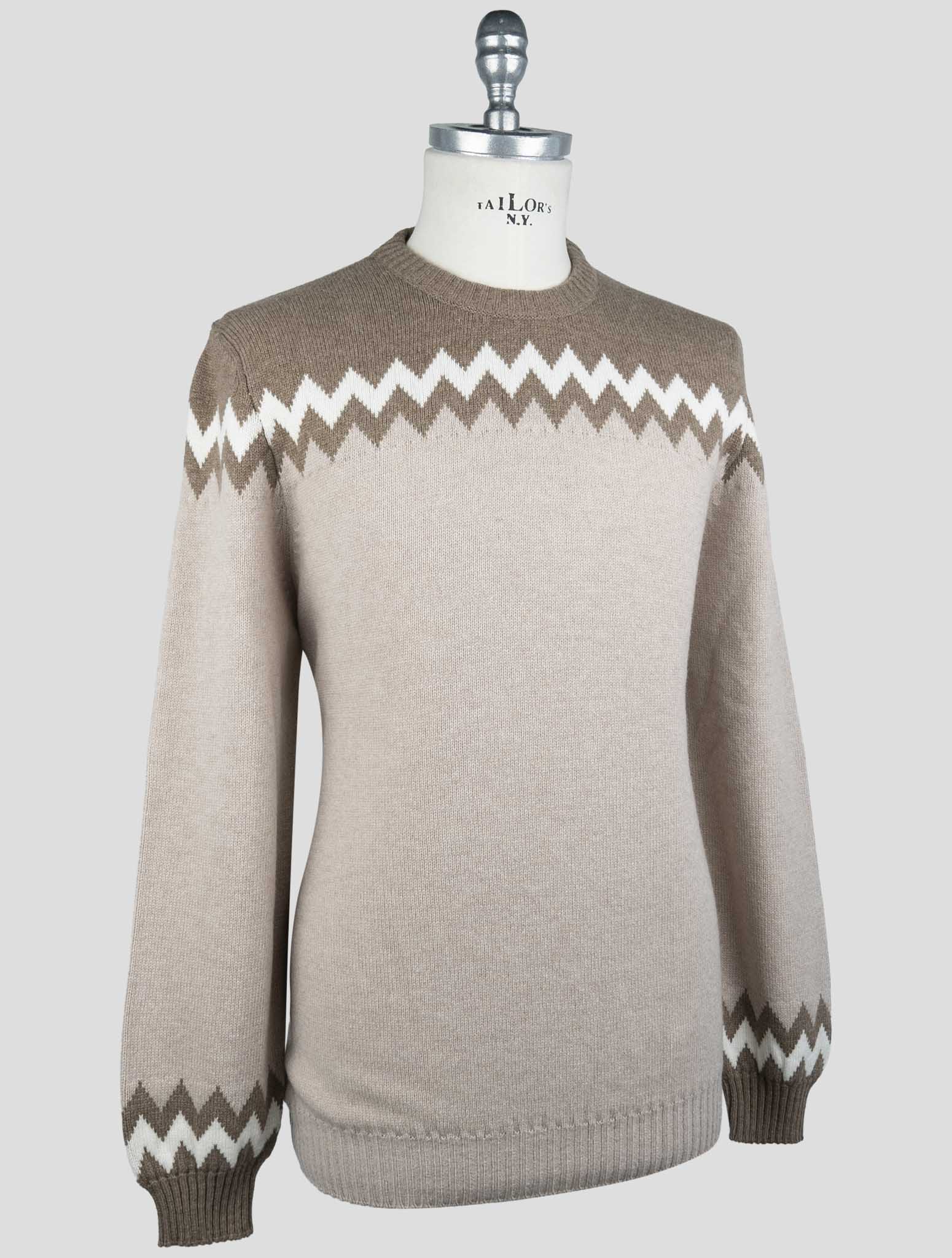 Kiton Brown Cashmere Sweater Crewneck