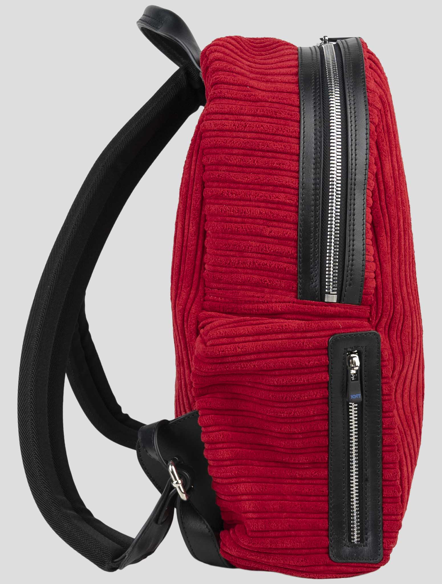 Kiton Red Pl Ea Velvet Backpack