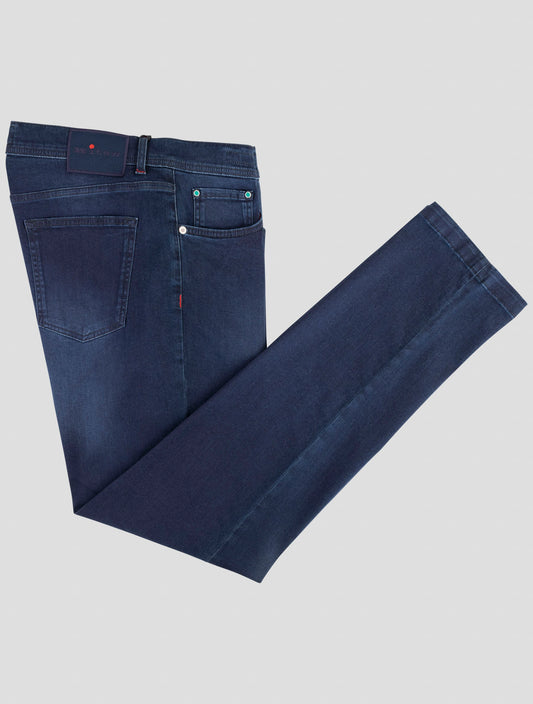 Kiton Blue Cotton Ea Jeans
