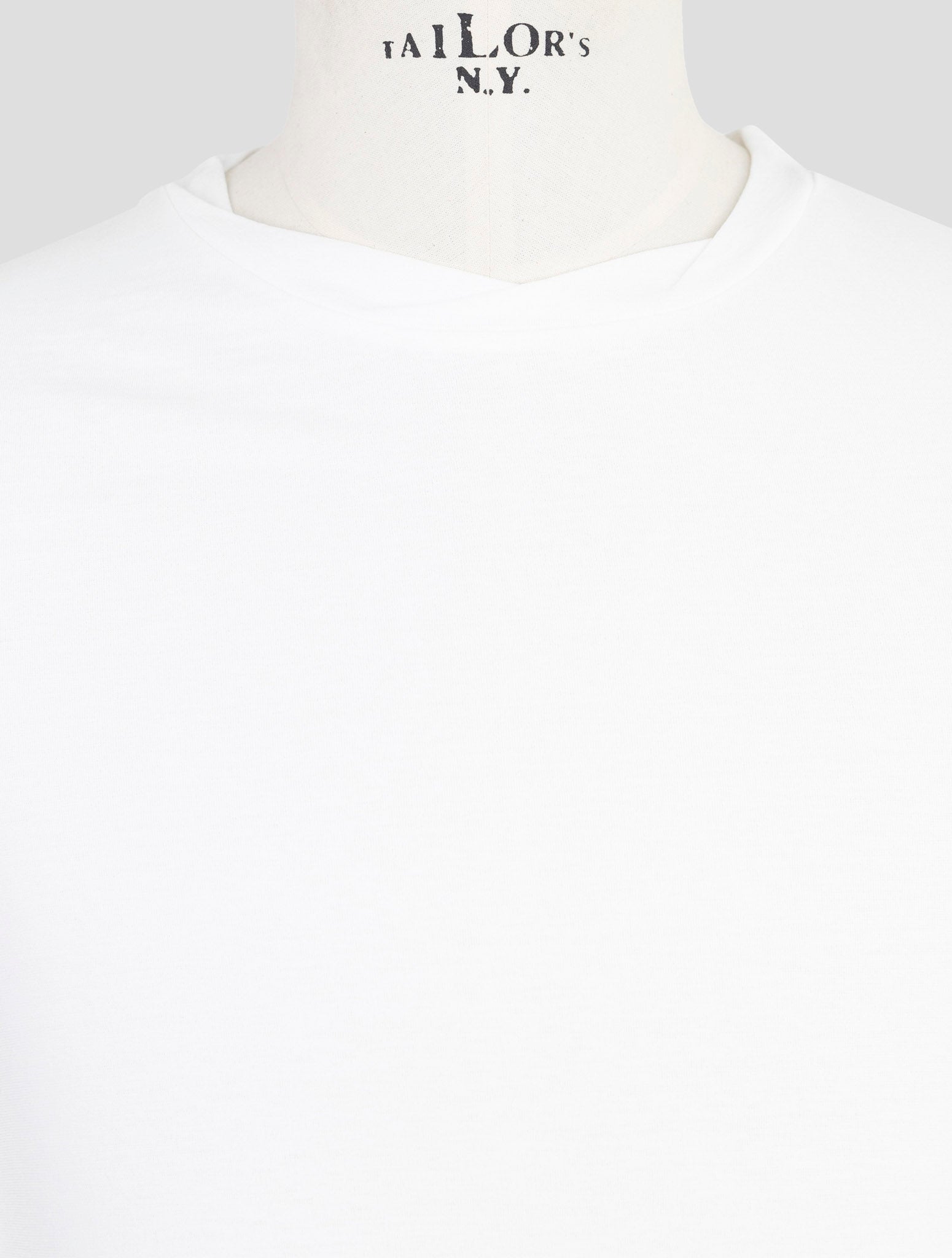 Kiton Knt White Cotton Sweater Crewneck