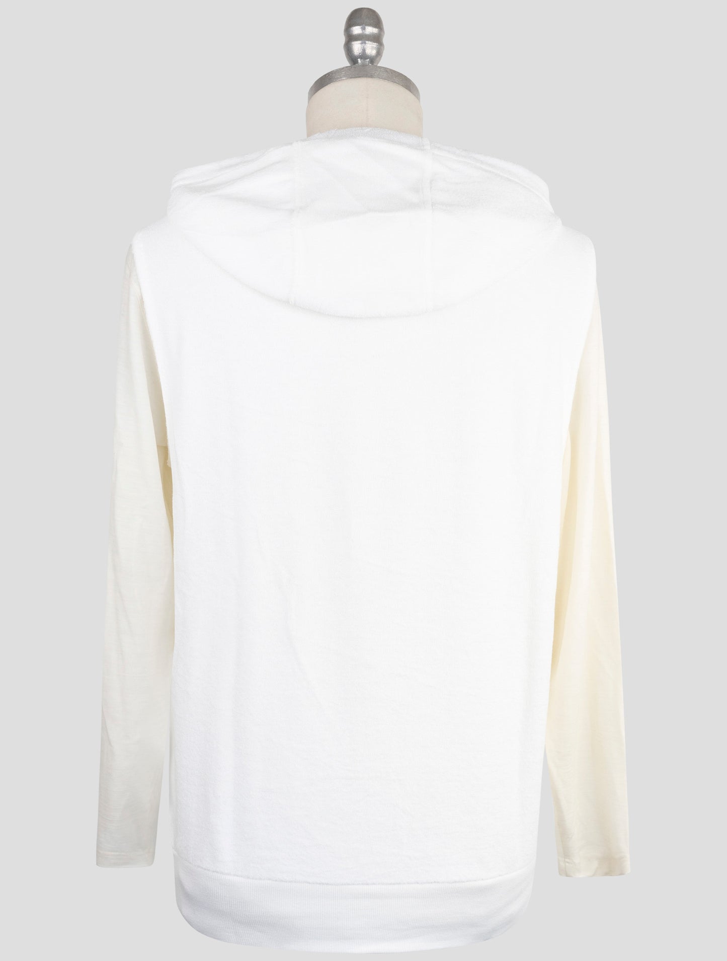 Kiton Knt White Cotton Gilet Hoodie