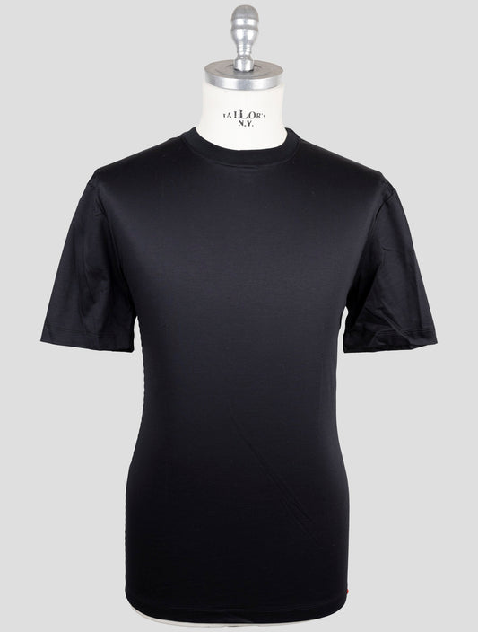 Kiton Black Cotton T-Shirt