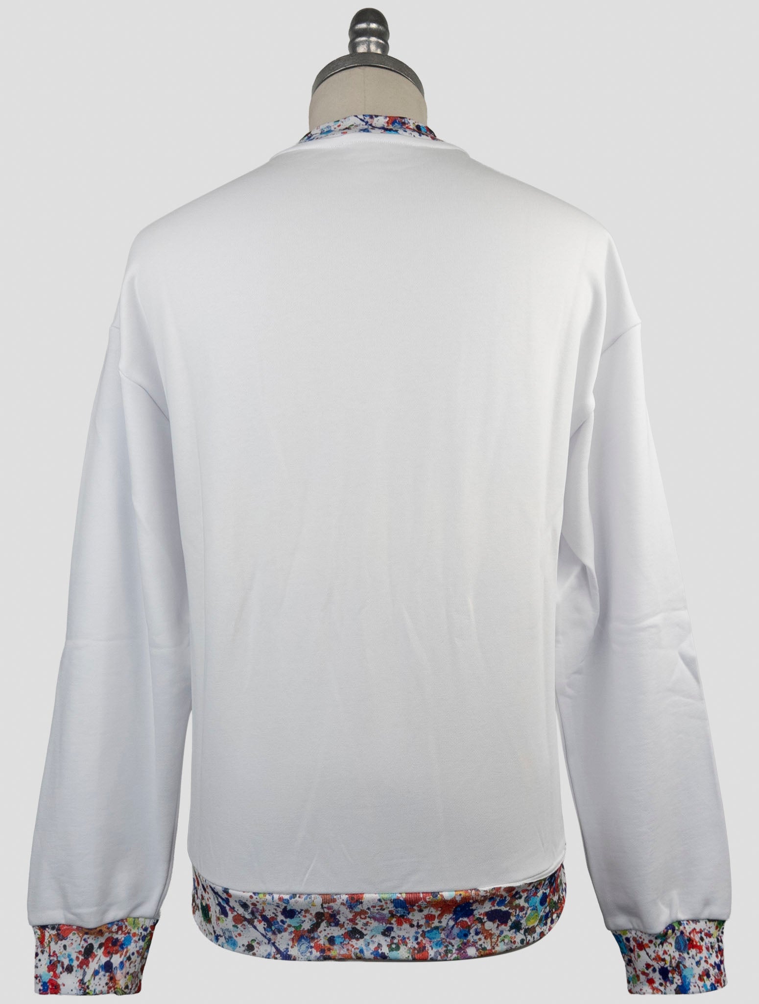 Kiton Knt White Cotton Sweater Crewneck