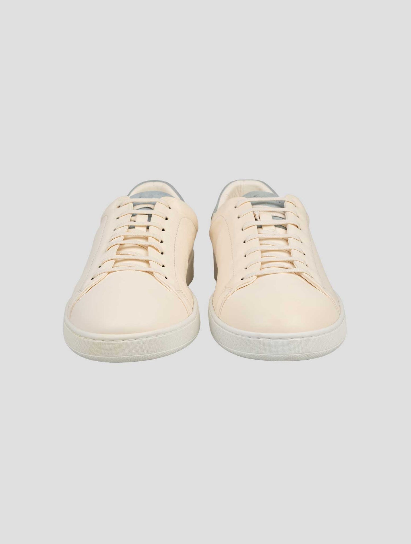 Kiton Beige Leather Sneakers