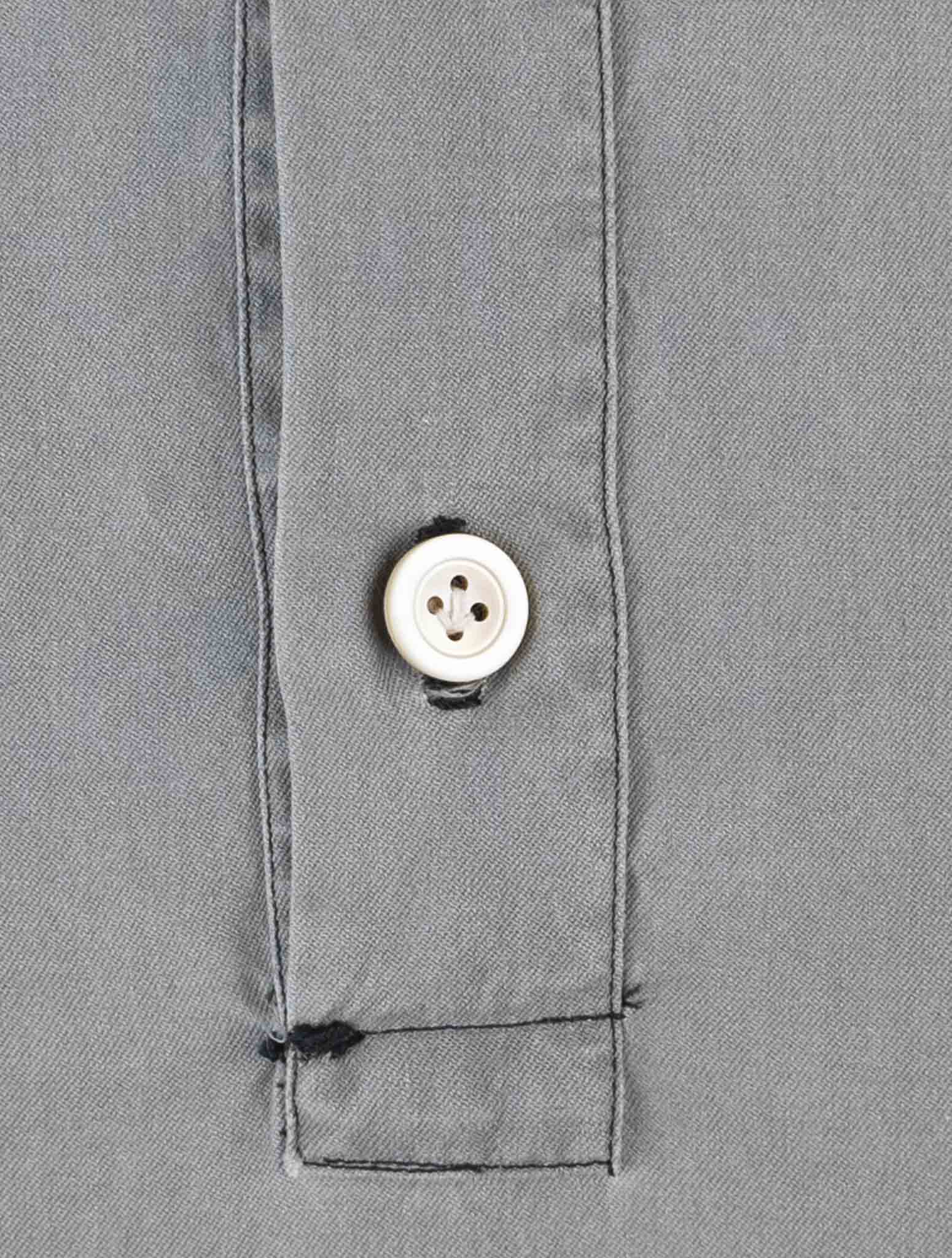 Kiton Gray Cotton Sweater Polo