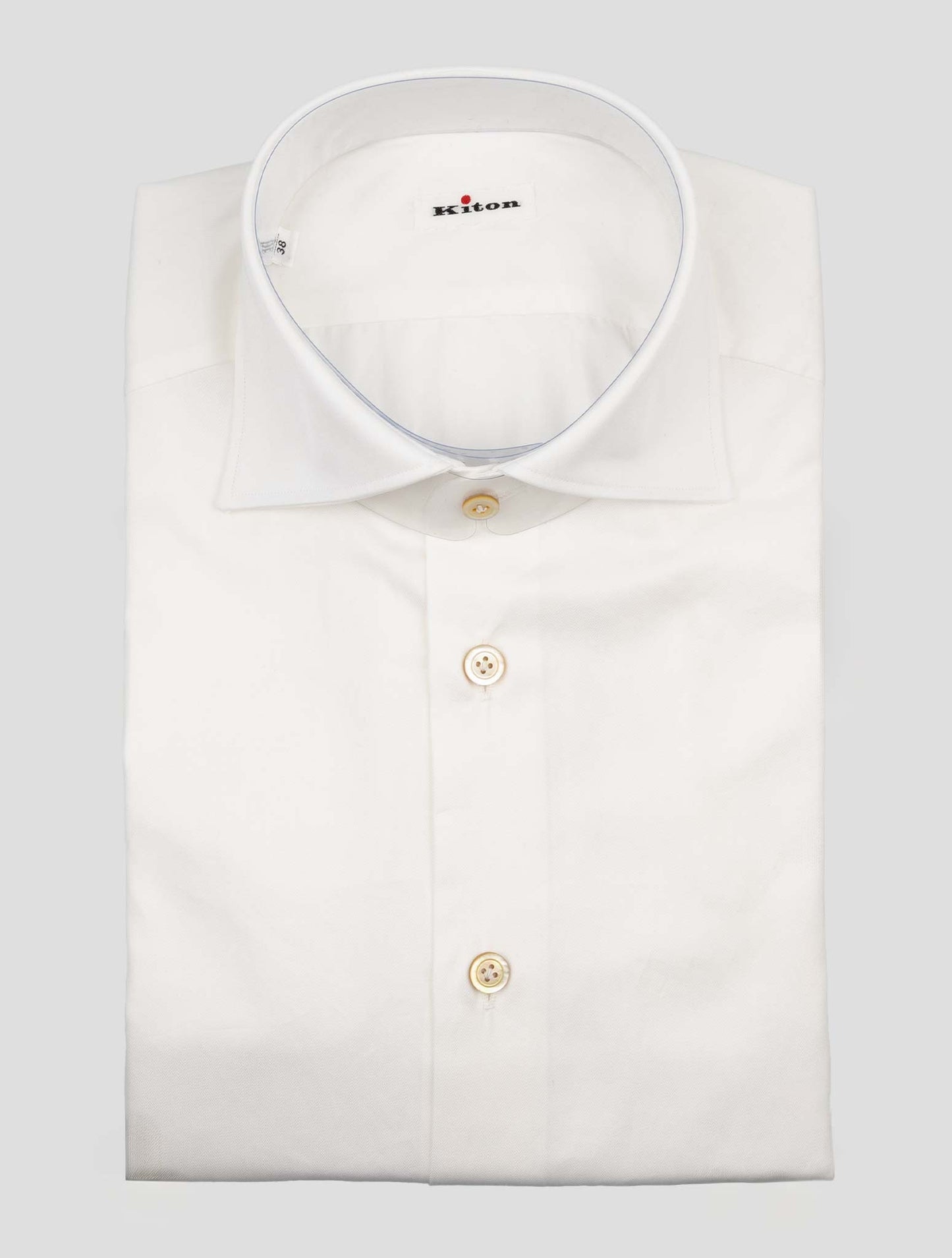 Kiton White Cotton Shirt