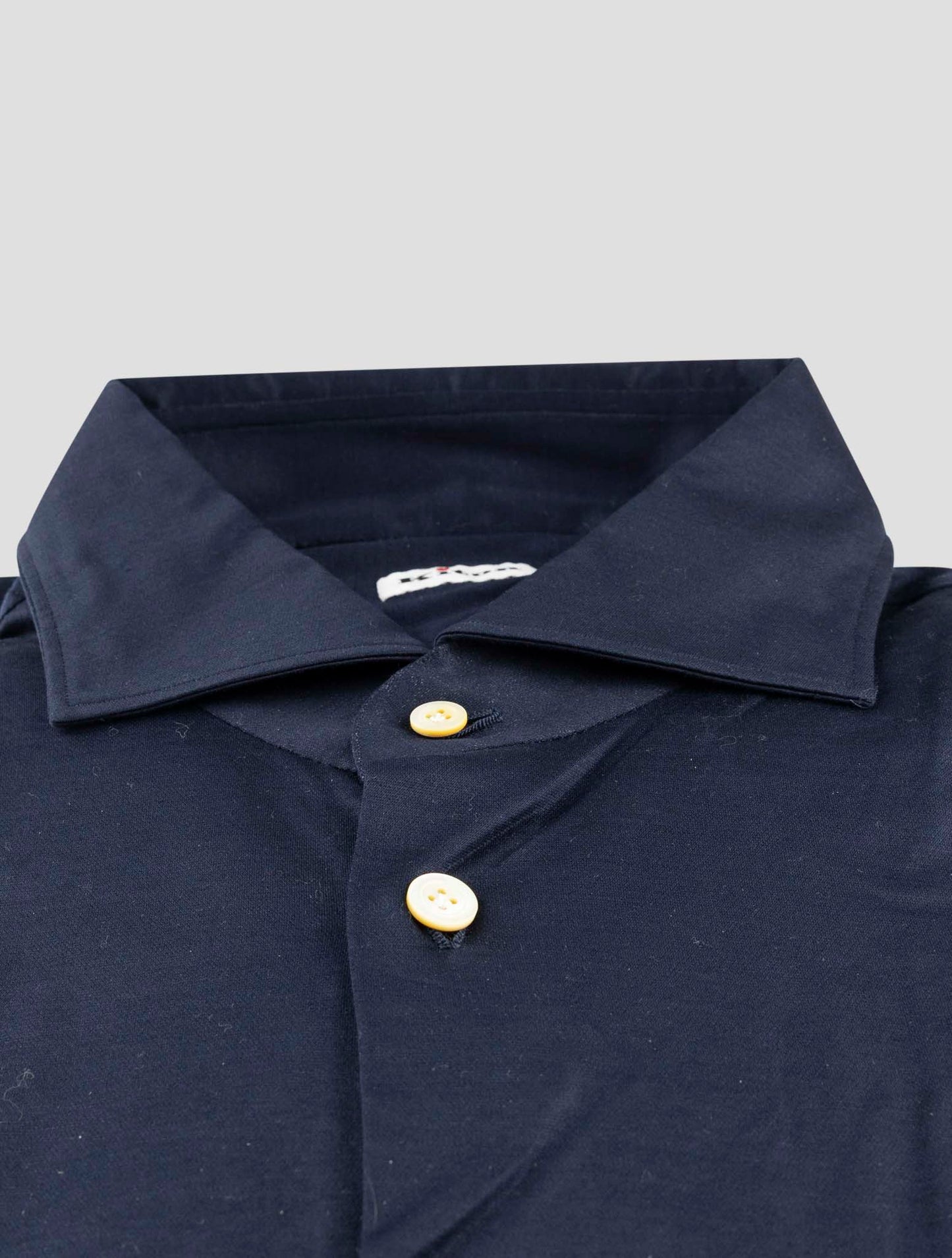 Kiton Blue Cotton Shirt