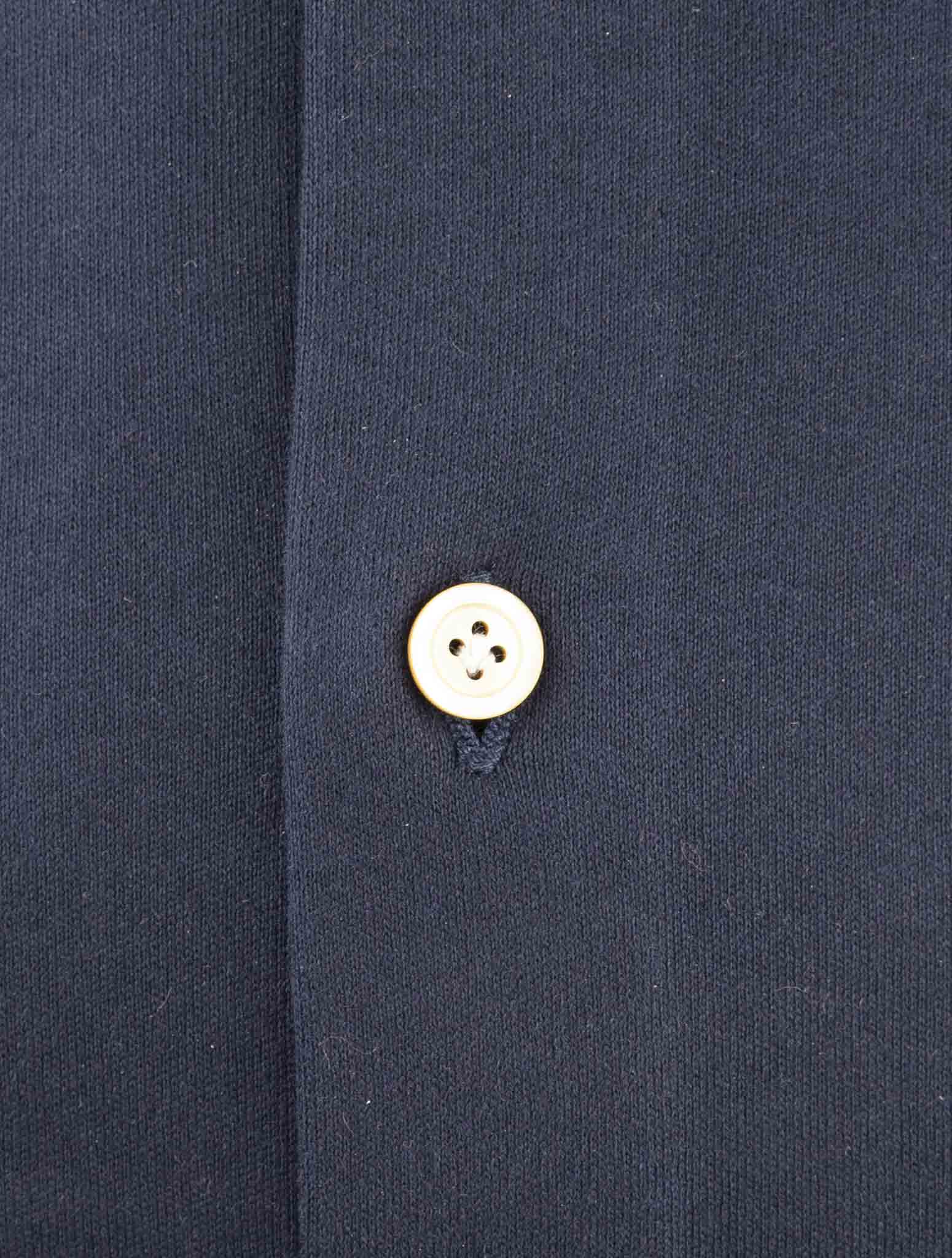 Kiton Blue Cotton Shirt