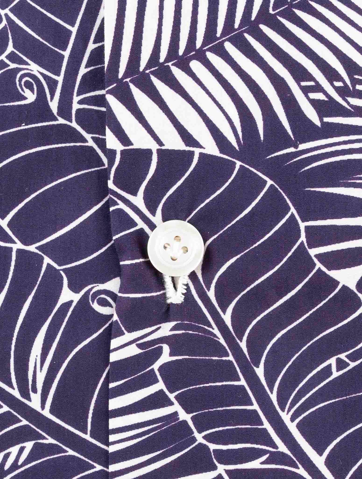 Kiton Blue Cotton Shirt