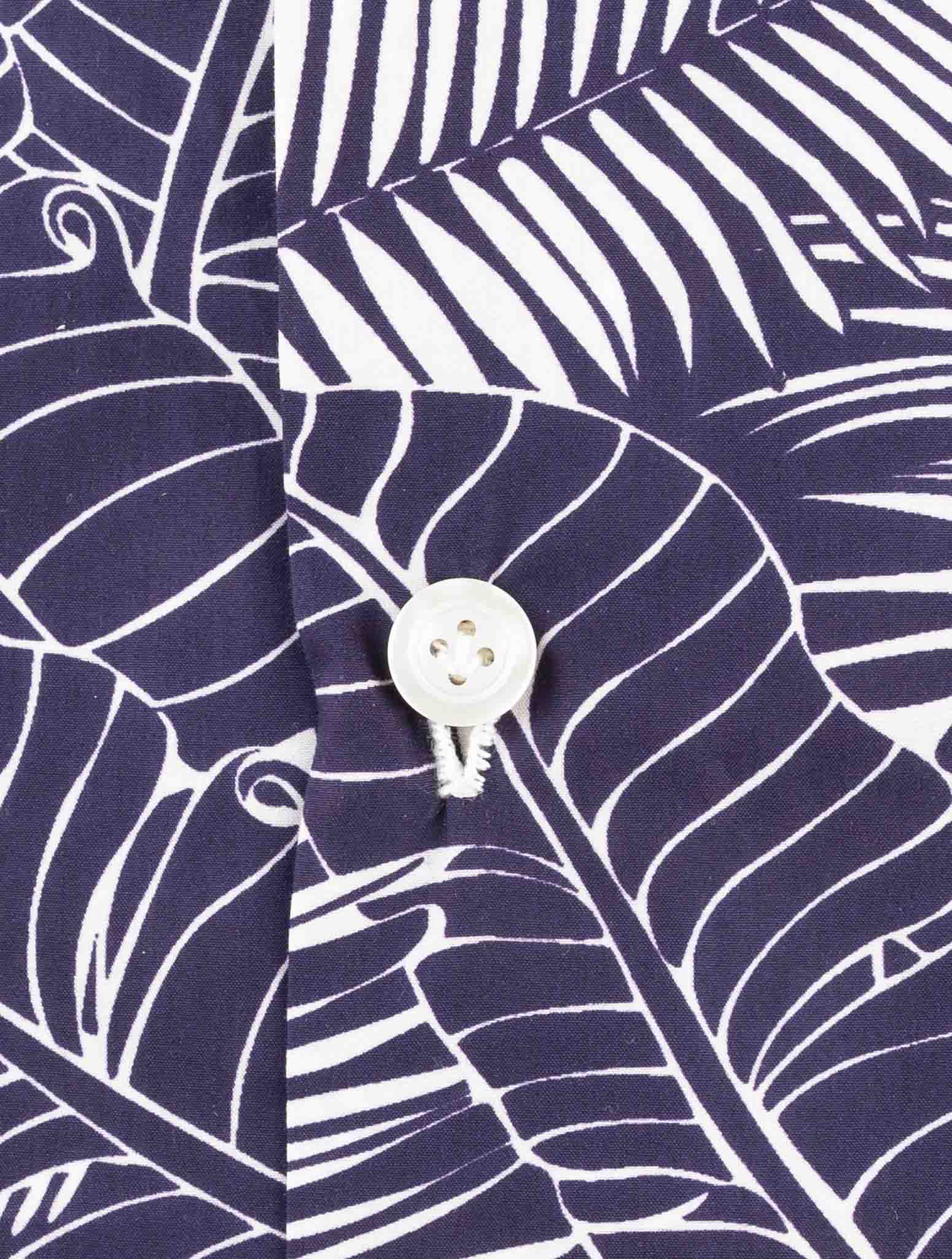 Kiton Blue Cotton Shirt