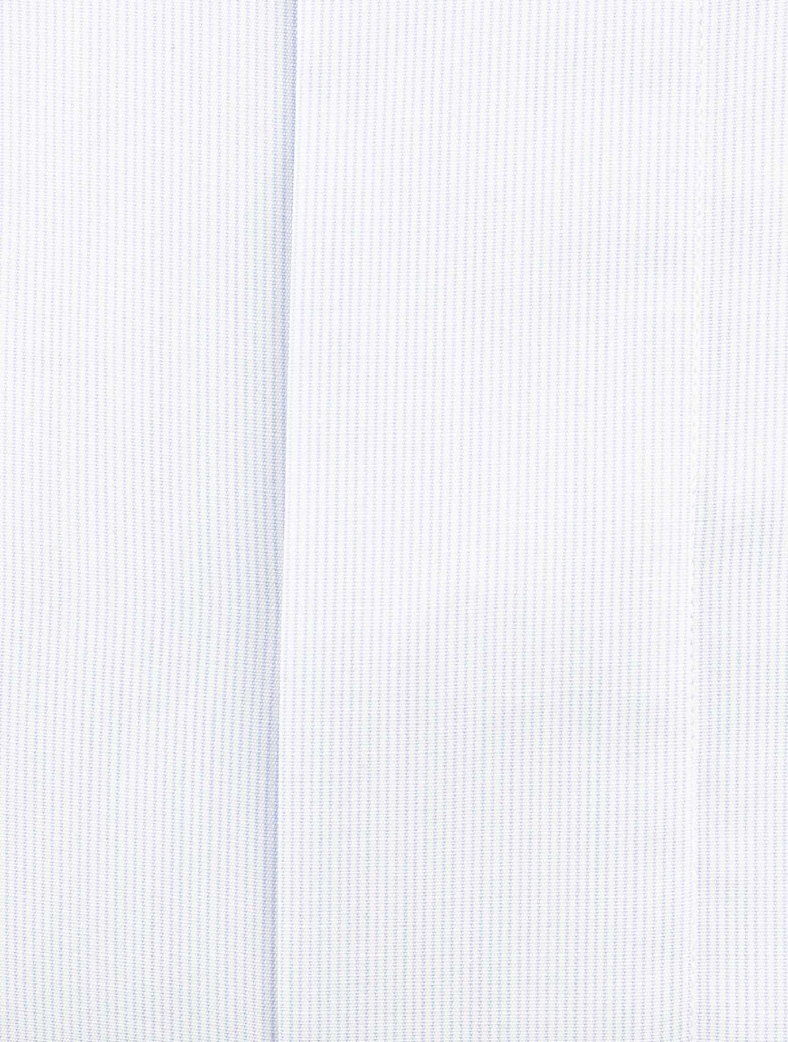 Kiton Light Blue White Cotton Shirt