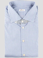 Kiton Blue Cotton Shirt