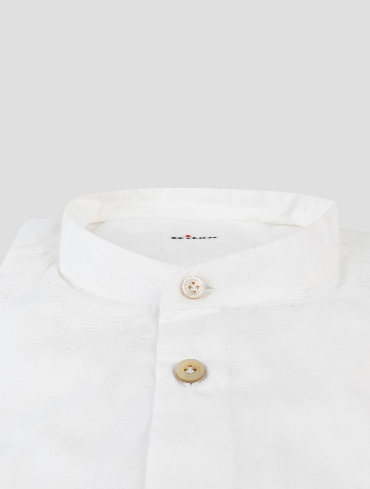 Kiton White Cotton Shirt