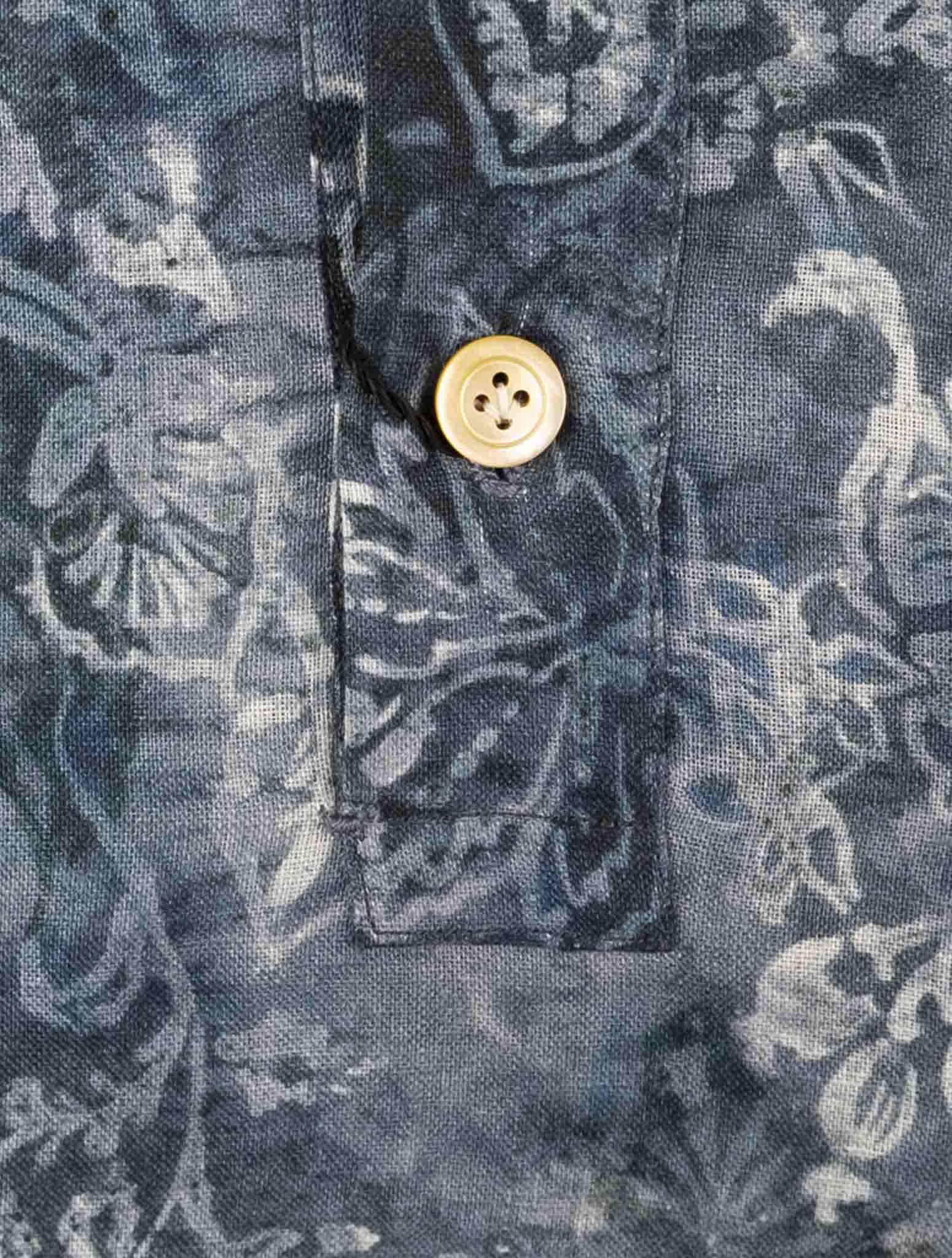 Kiton Blue Cotton Linen Sweater Polo