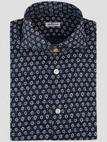 Kiton Blue Cotton Shirt