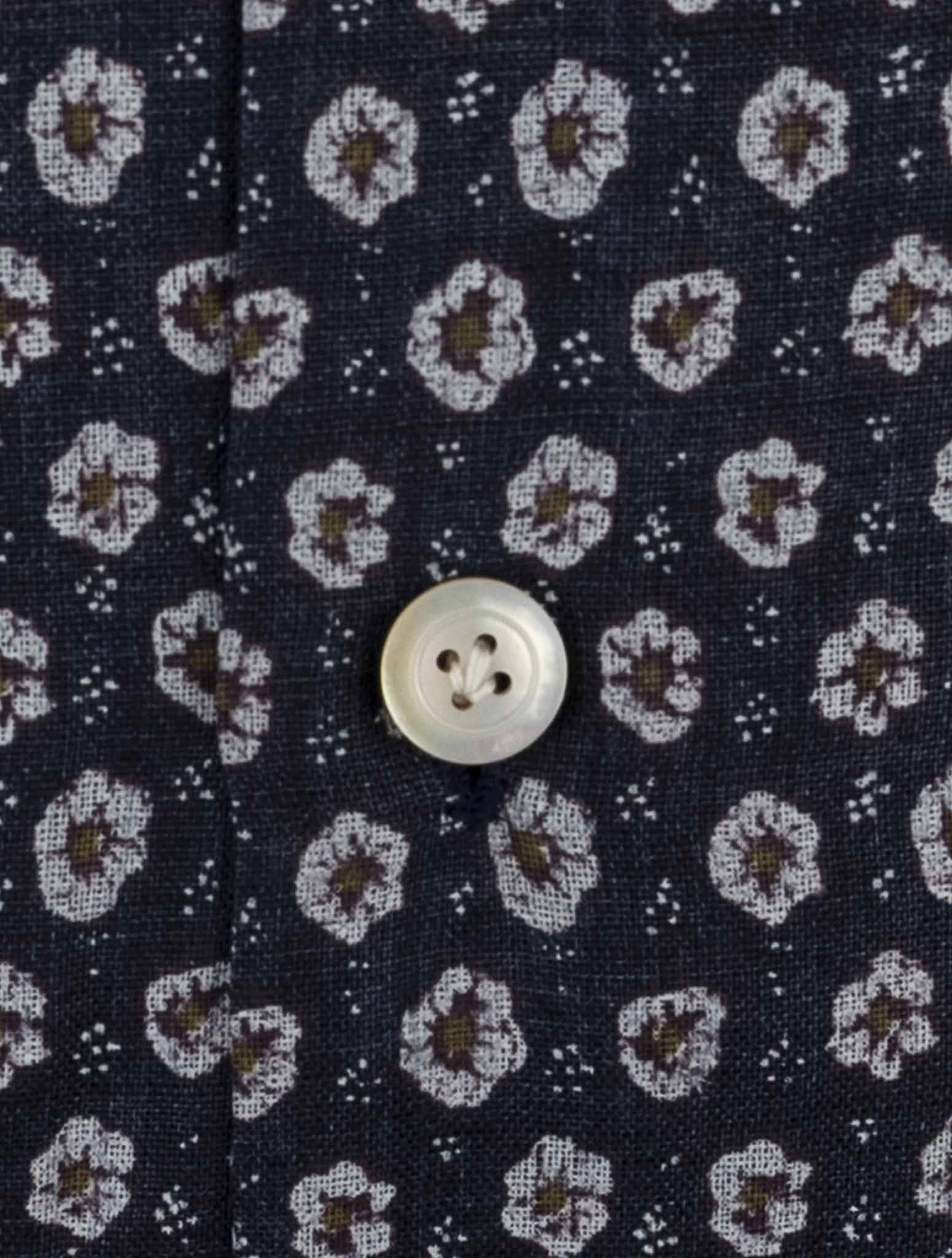 Kiton Blue Cotton Shirt