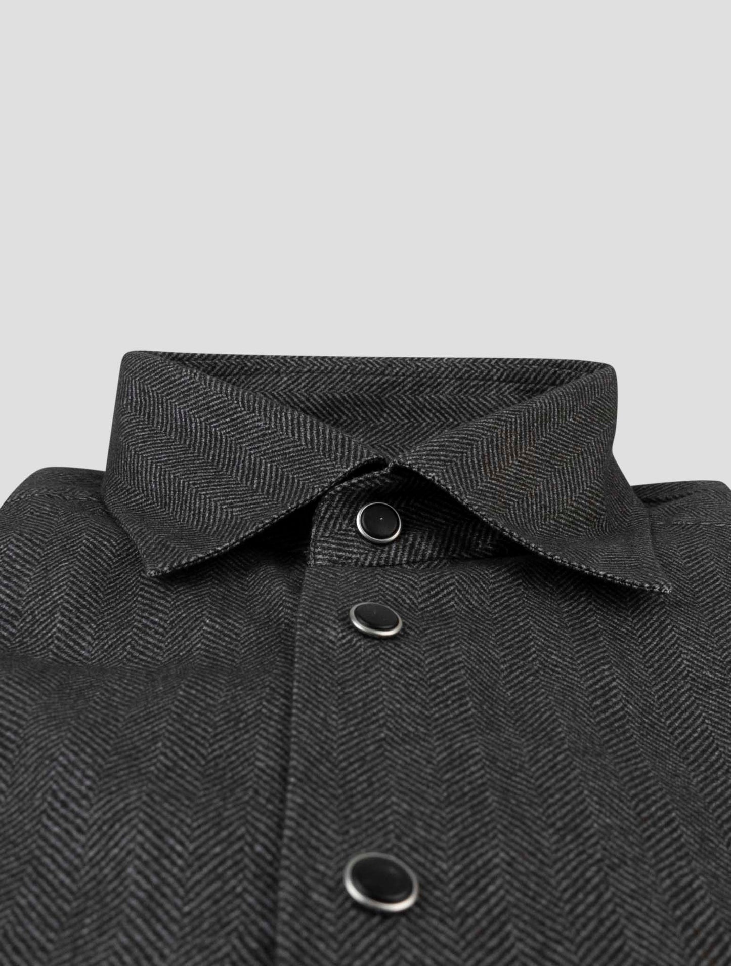 Kiton Dark Gray Cotton Shirt